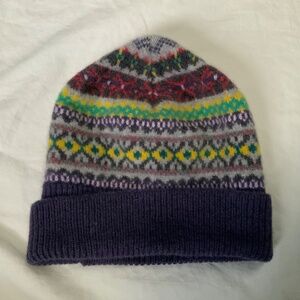100% New Wool Fair-Isle Hat by Mackie, made in Scotland